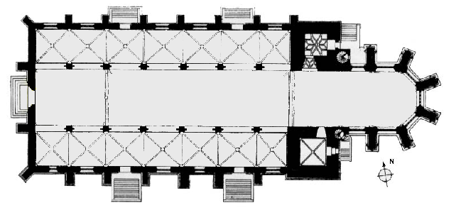 ground plan of the church